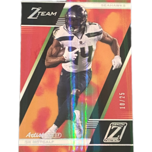 DK Metcalf 2021 Panini Zenith Z-Team SSP /50 Seattle Seahawks ZT-16