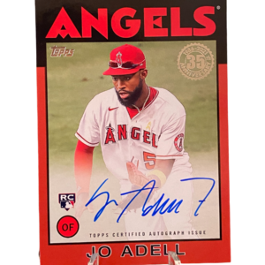 2021 Topps: Update Series #86B-JA. Jo Adell RC (Angels) 1986 Topps Auto Gold Parallel (#'d 17/25)